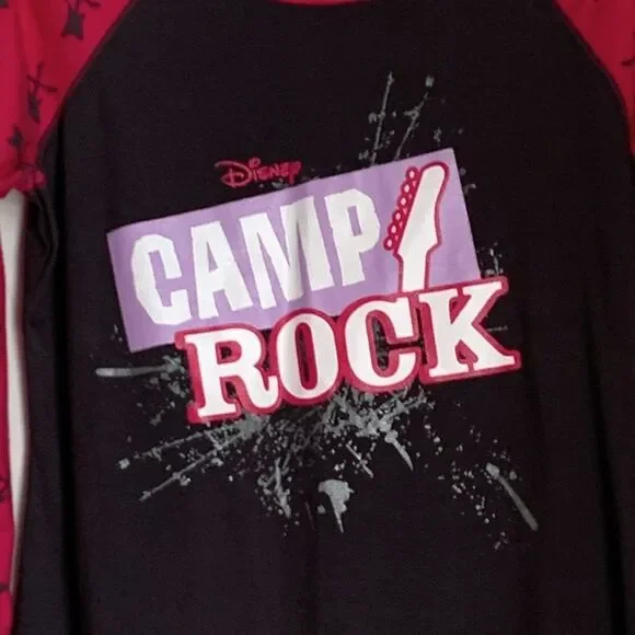 Disney | Girls Camp Rock Grey Pink Flannel Nightgown L 10/12 - Picture 2 of 10